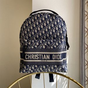 DiorTravel backpack Blue Dior Oblique Jacquard - DB009