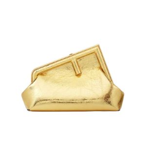 Fendi First Small Gold laminated leather bag - FB003