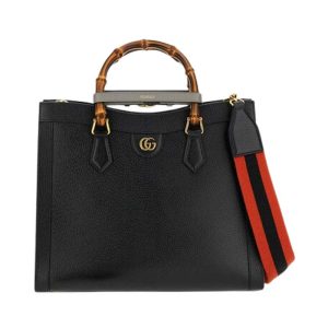 Gucci Diana medium tote bag Black leather - GB042