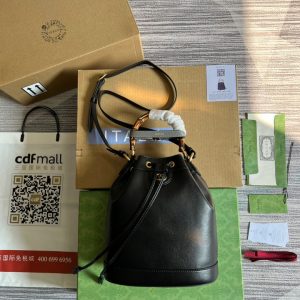 Gucci Diana mini bucket bag Black leather - GB038