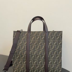 Shopper FF jacquard fabric bag - FB002