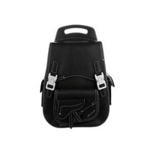 Maxi Gallop backpack Black Grained Calfskin - DB015