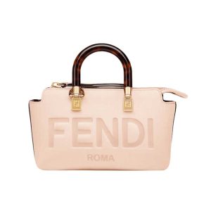 By The Way Mini Small Boston bag in light pink leather - FB017