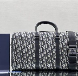 Dior Lingot 50 Duffle bag Beige and Black - DB046