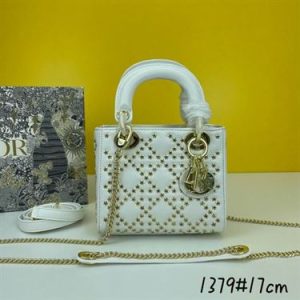 Mini Lady Dior Bag Latte Lucky Star Cannage Lambskin - DB035