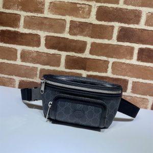 Belt bag with Interlocking G Black leather details - GB145