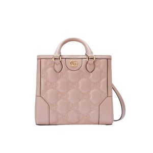 GG matelassé mini top handle bag Pink GG leather - GB124