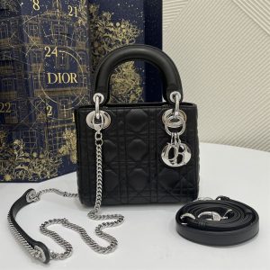 Mini Lady Dior Bag Black Cannage Lambskin - DB054