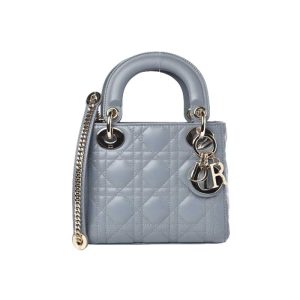 Mini Lady Dior Bag Cloud Blue Lambskin - DB053