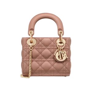 Mini Lady Dior Bag Heritage Pink Cannage Lambskin - DB052