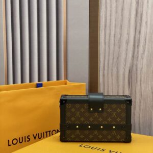 Louis Vuitton Petite Malle Monogram Canvas Trunk Bag - LB098