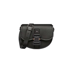 Mini Gallop Bag With Strap Black Grained Calfskin - DB106