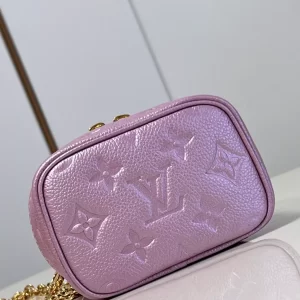 Micro Vanity Monogram Empreinte Lilac Bag