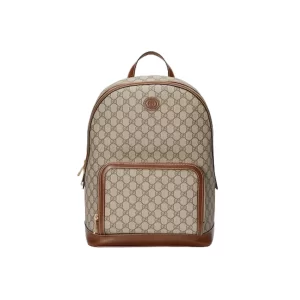 Backpack with Interlocking G in beige and ebony Supreme - GB248 