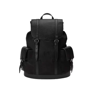 Jumbo GG Backpack in Black GG Canvas - GB246