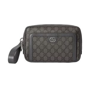 Ophidia GG pouch in grey and black Supreme - GB221
